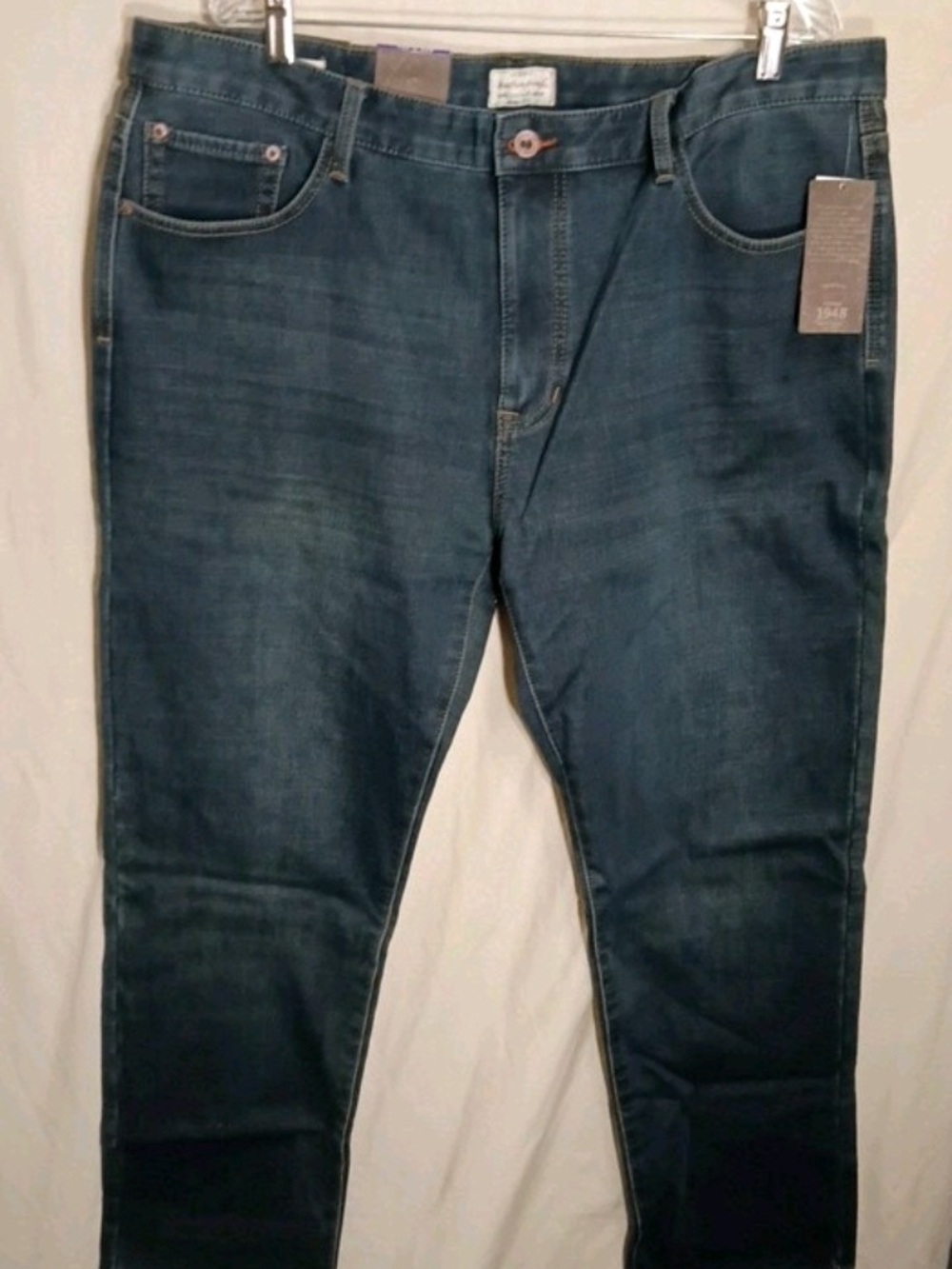 Original Weatherproof Vintage 1948 Fleece Lined Stretch Blue Jeans 40x32 NWT